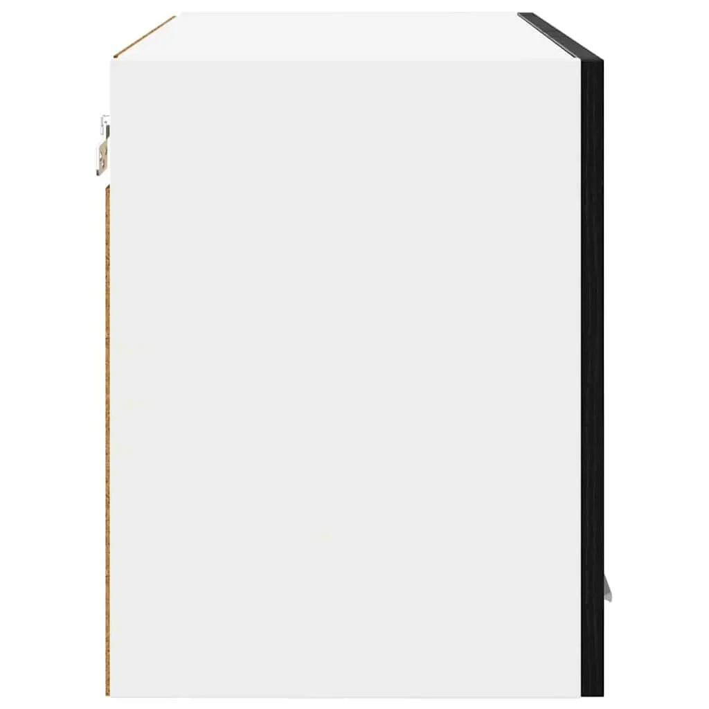 Hanging Kitchen Cabinet 60x31x40cm Black Oak Modern Storage Engineered Wood