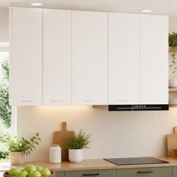 Stylish White Hanging Kitchen Cabinet Enhancing Your Space 40 x 31 x 80 cm