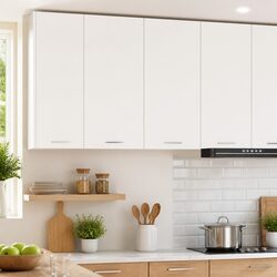 Elevate Your Kitchen Space with a White Hanging Cabinet