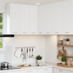Stylish White Kitchen Cabinet for Organised Living