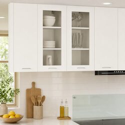 Elevate Your Kitchen with a White Hanging Cabinet