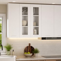 White Kitchen Hanging Cabinet for Enhanced Organization