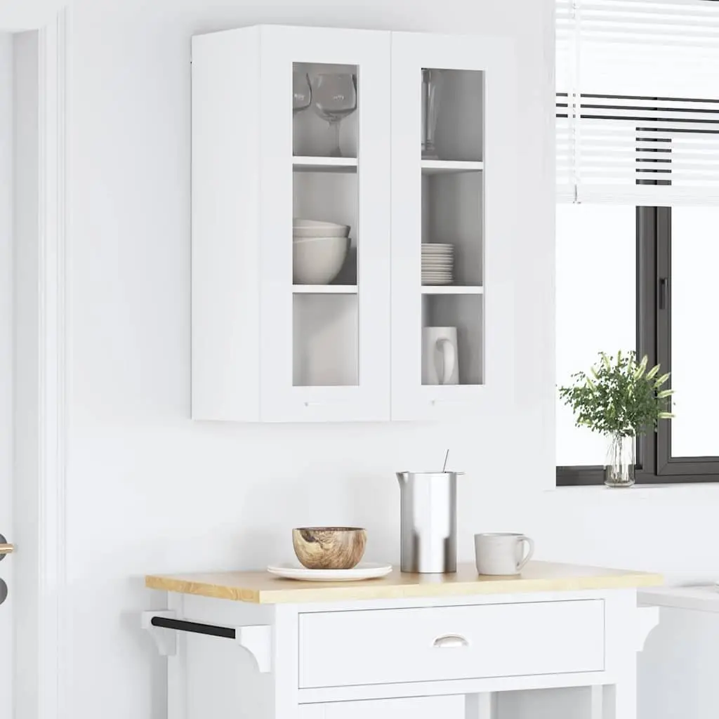 Hanging Kitchen Cabinet 60 x 31 x 80 cm White Engineered Wood Storage