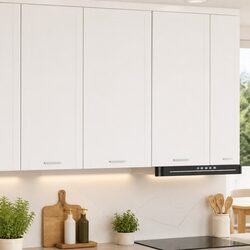 Elevate Your Kitchen Style with a White Hanging Cabinet