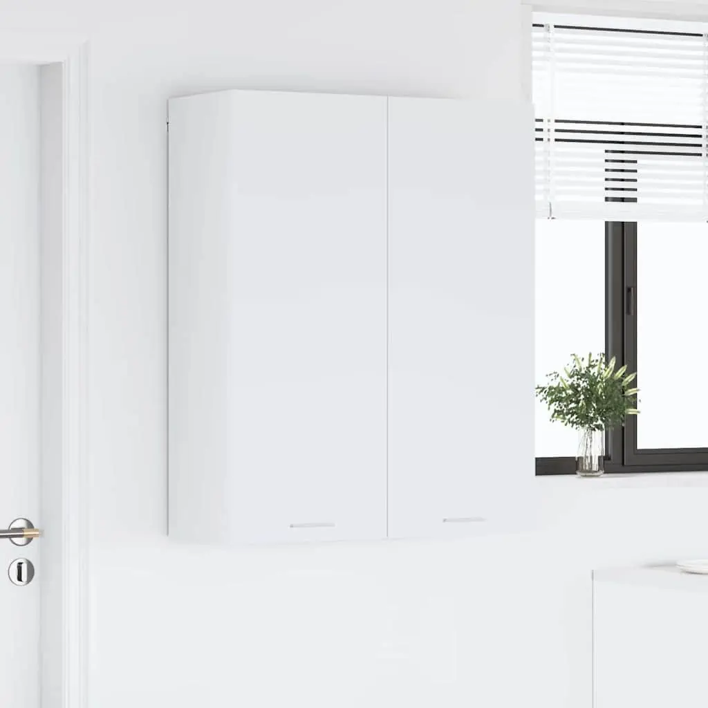 Hanging Kitchen Cabinet 80x31x100cm Modern Storage Engineered Wood White