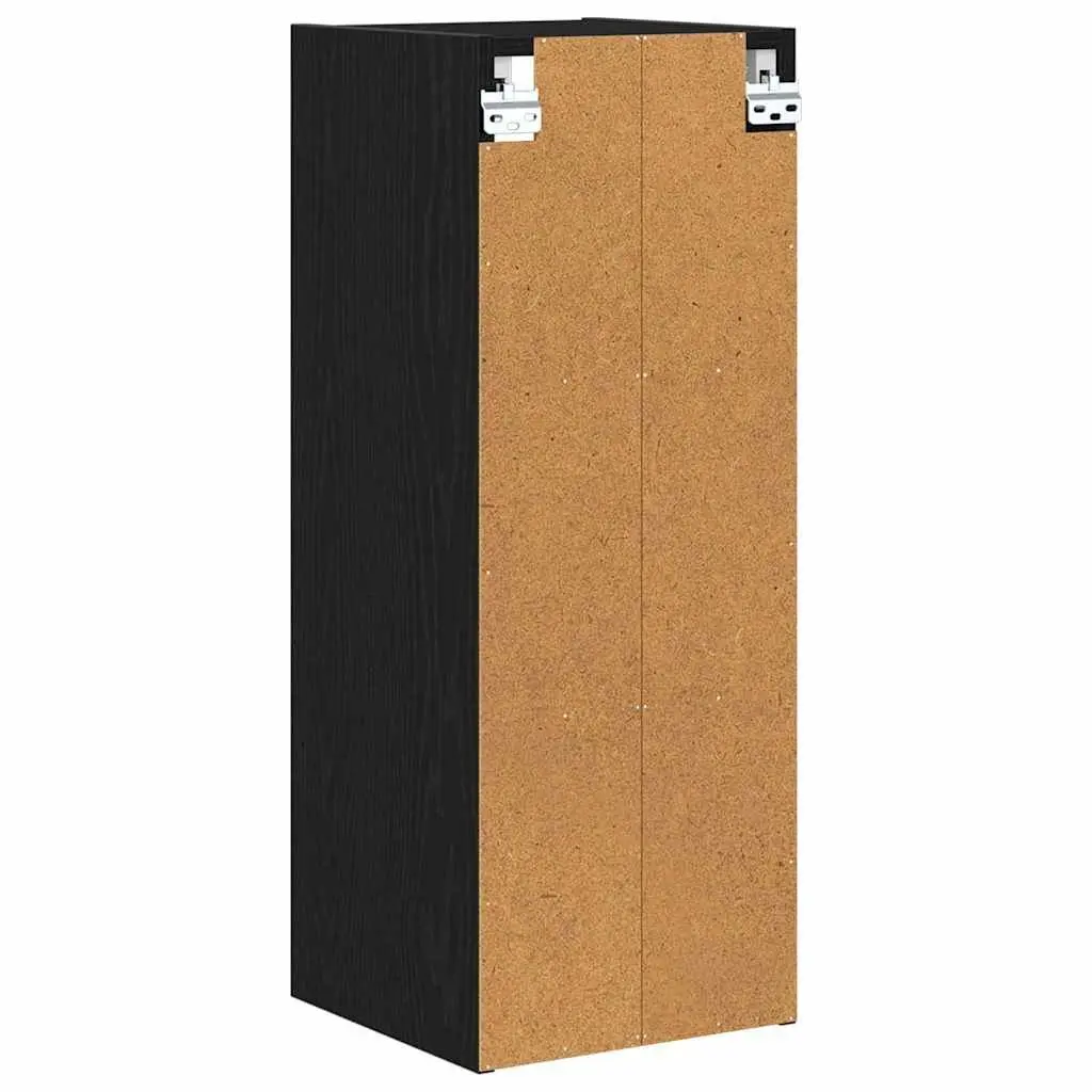 Hanging Kitchen Cabinet 30x29.5x80cm Black Oak Modern Storage Engineered Wood