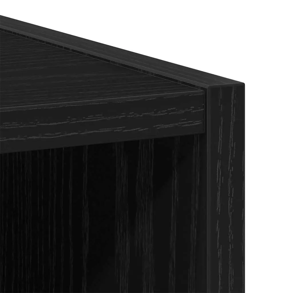 Hanging Kitchen Cabinet 30x29.5x80cm Black Oak Modern Storage Engineered Wood