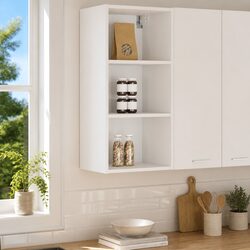 Elevate Your Kitchen Space with a Modern White Cabinet