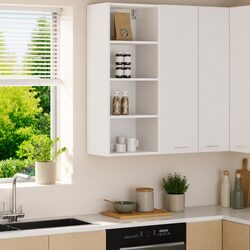 Stylish White Hanging Cabinet for Your Kitchen