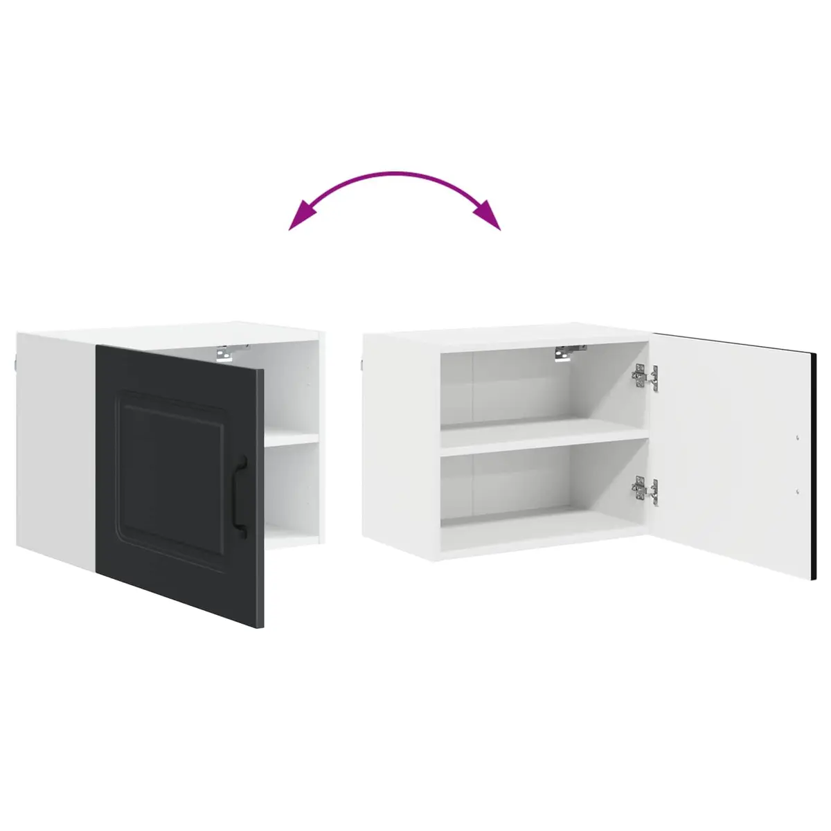 Dishwasher Panel Kitchen Cabinet Black Engineered Wood Storage Furniture