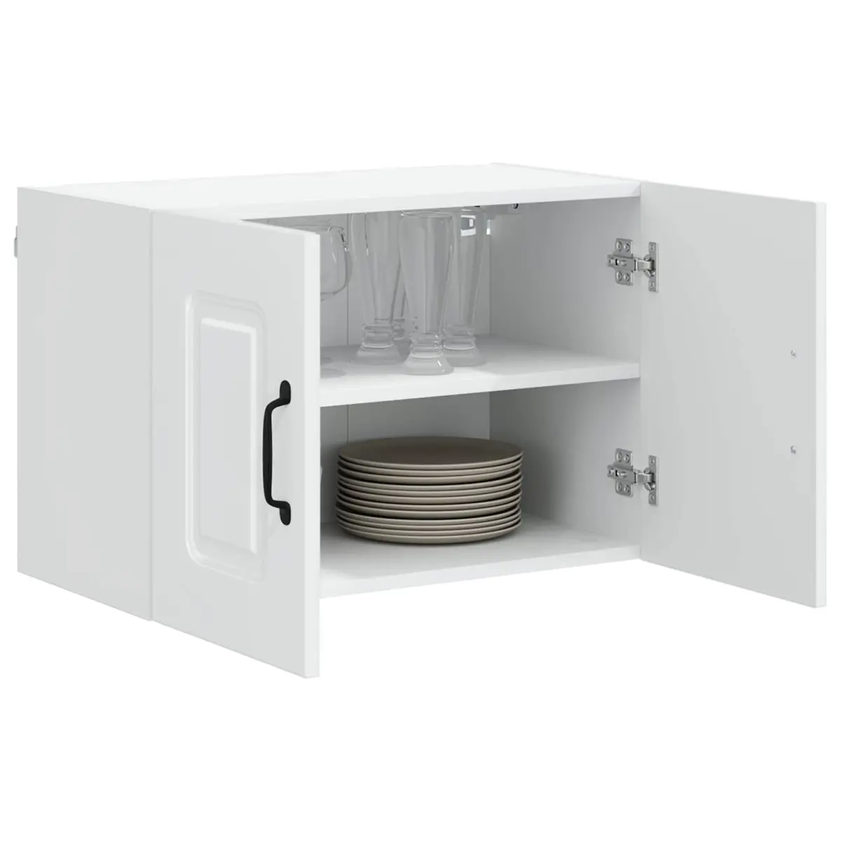 Dishwasher Panel 60 x 31 x 40 cm Engineered Wood White Kitchen Cabinet 2 Piece