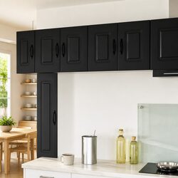 Elevate Your Kitchen Space with a Black Storage Cabinet 60 x 31 x 40 cm