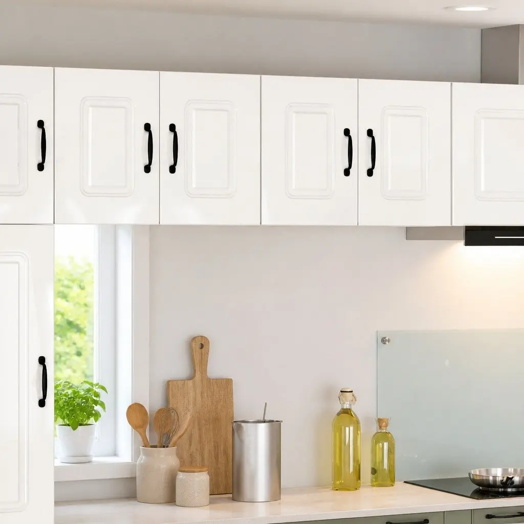 Dishwasher Panel Kitchen Cabinet 60x31x40cm High Gloss White Storage Organiser