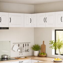 White Dishwasher Panel Kitchen Cabinet Storage Engineered Wood 57x57x40cm