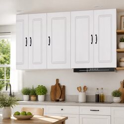 Elevate Your Kitchen with a White Engineered Wood Cabinet