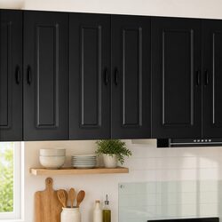 Elevate Your Kitchen with a Black Engineered Wood Cabinet