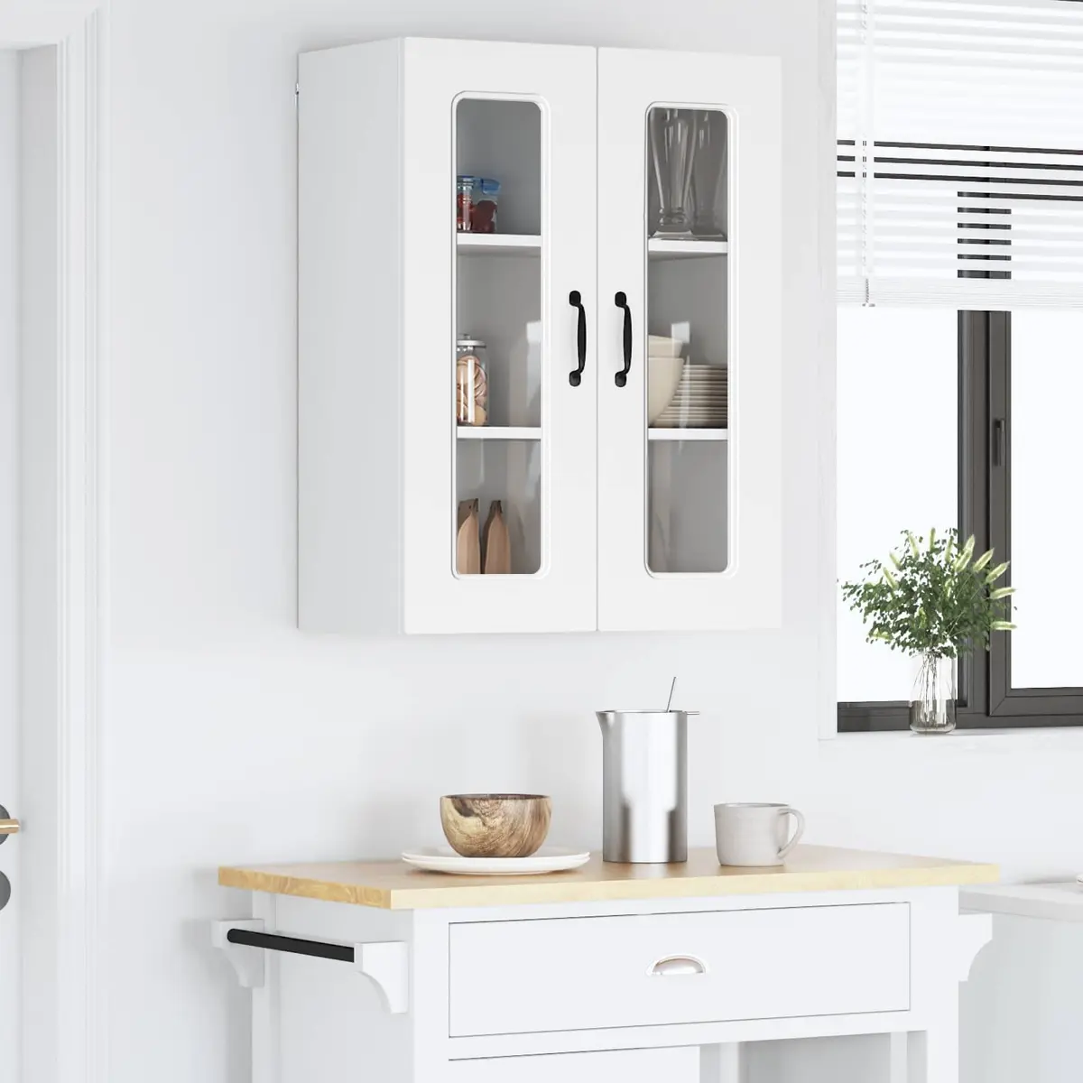 Dishwasher Panel Kitchen Cabinet White Engineered Wood Storage Organiser