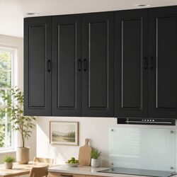 Modern Black Storage Cabinet for Your Kitchen Needs