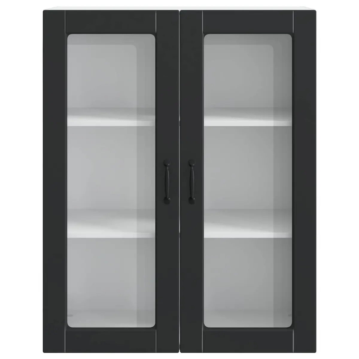 Dishwasher Panel Kitchen Cabinet Black Engineered Wood Storage 80x31x100cm