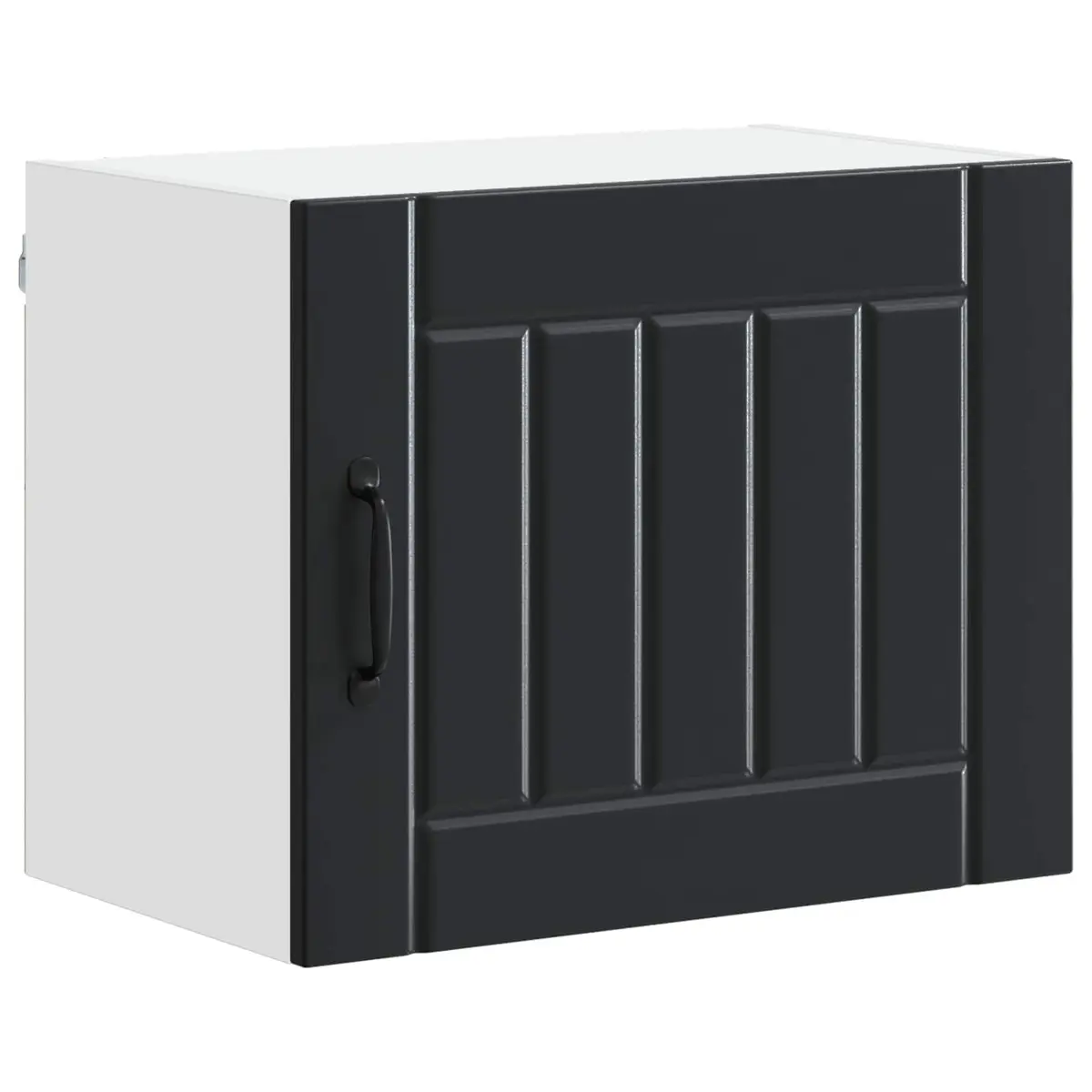 Wall Cabinet Set 2 pcs Black Engineered Wood 50 x 31 x 40 cm Modern Kitchen Storage