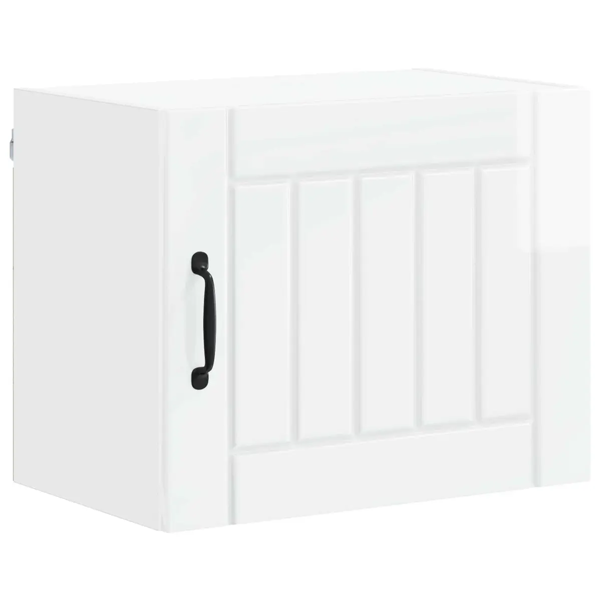 Wall Cabinet with Dishwasher Panel High Gloss White Engineered Wood Kitchen