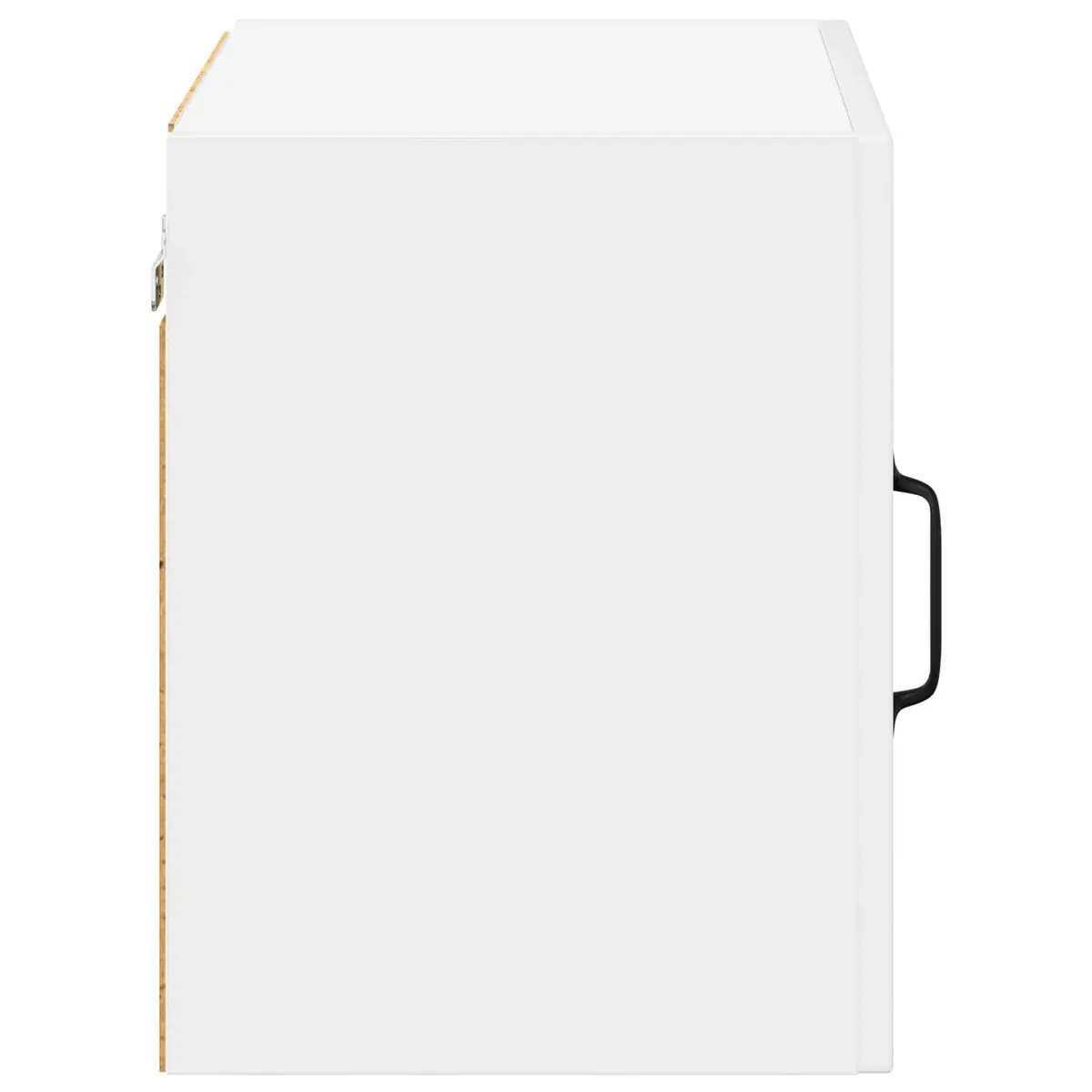 Wall Cabinet with Dishwasher Panel High Gloss White Engineered Wood Kitchen