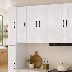 Elevate Your Kitchen with This High Gloss White Cabinet