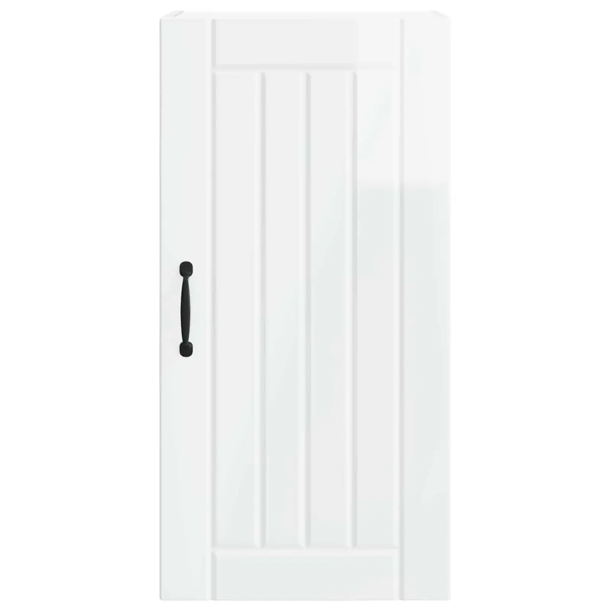 Wall Cabinet 40x31x80cm High Gloss White Engineered Wood Kitchen Storage Unit