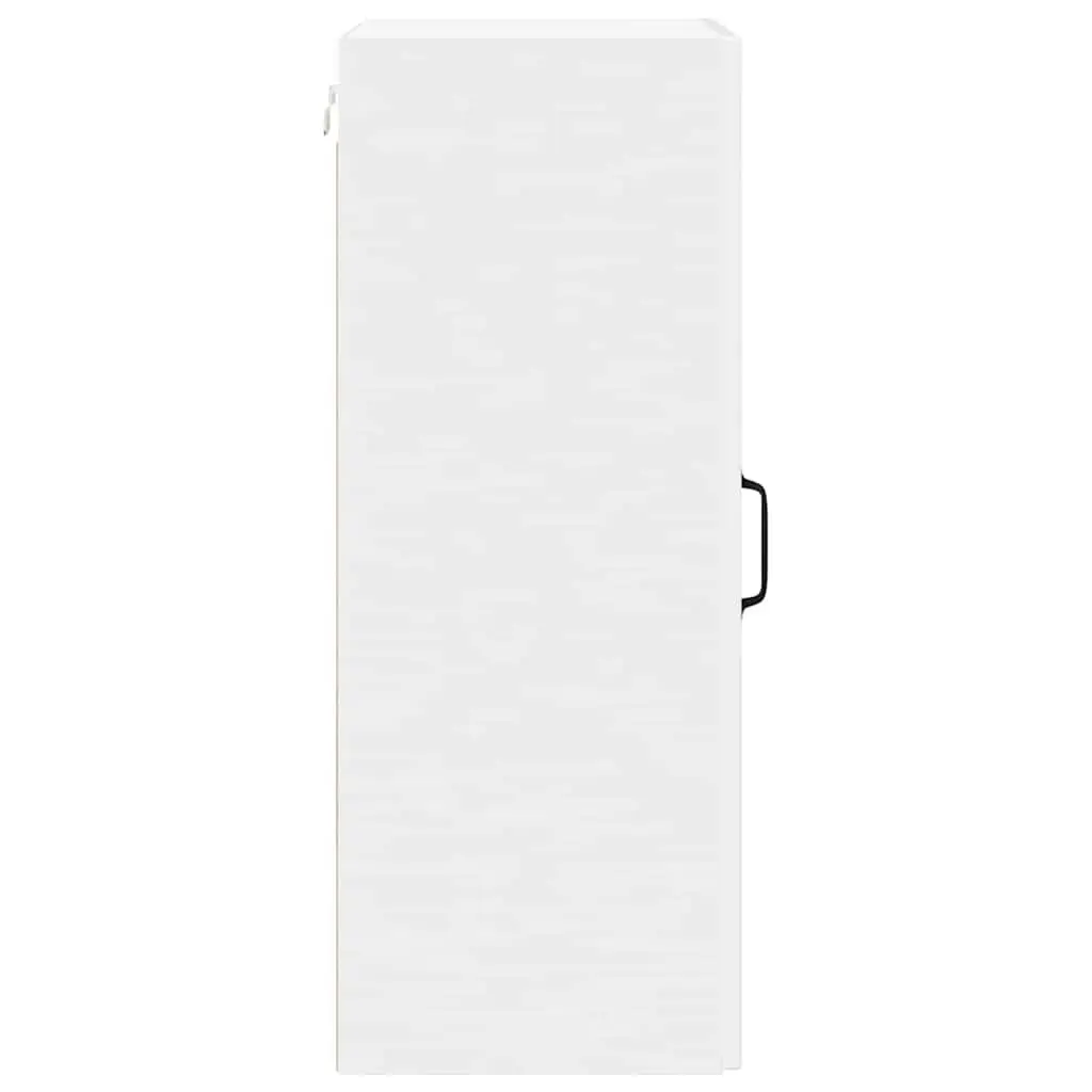 Wall Cabinet 40x31x80cm High Gloss White Engineered Wood Kitchen Storage Unit