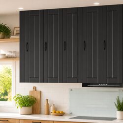Sleek Black Kitchen Wall Cabinet for Smart Storage