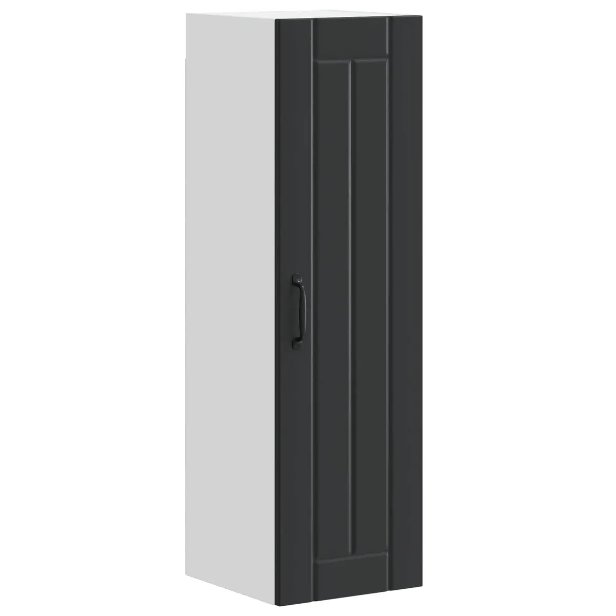 Wall Cabinet Kitchen Storage Engineered Wood Black 30 x 31 x 100 cm Dishwasher