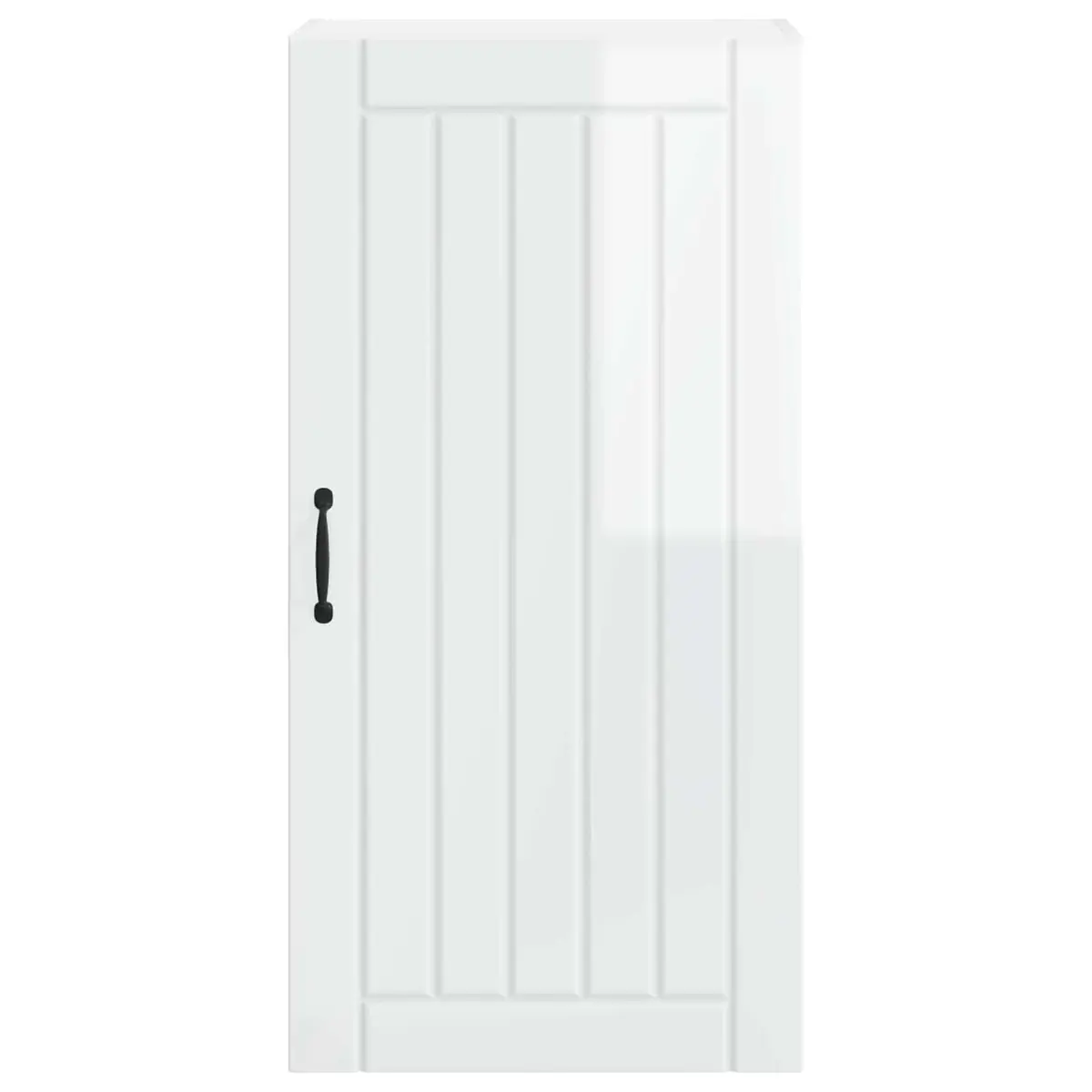 High Gloss White Wall Cabinet Engineered Wood Kitchen Storage Dishwasher Panel 50x31x100cm