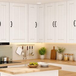 Modern White Corner Cabinet for Effortless Kitchen Organization