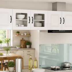 Organise Your Kitchen with the PORTO Wall Glass Cabinet 2 pcs