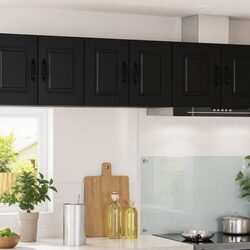 Elevate Your Kitchen with the PORTO Black Wall Cabinet