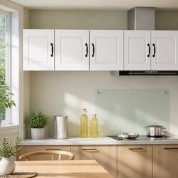 White PORTO Wall-Mounted Kitchen Cabinet