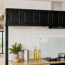 Stylish Wall-Mounted Kitchen Cabinet in Black 40x31x40 cm