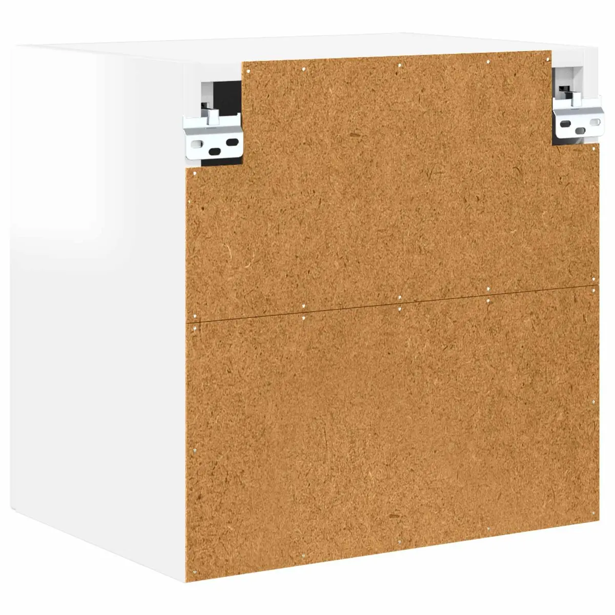 Wall Cabinet Kitchen Storage High Gloss White 40cm Shelves Compartments