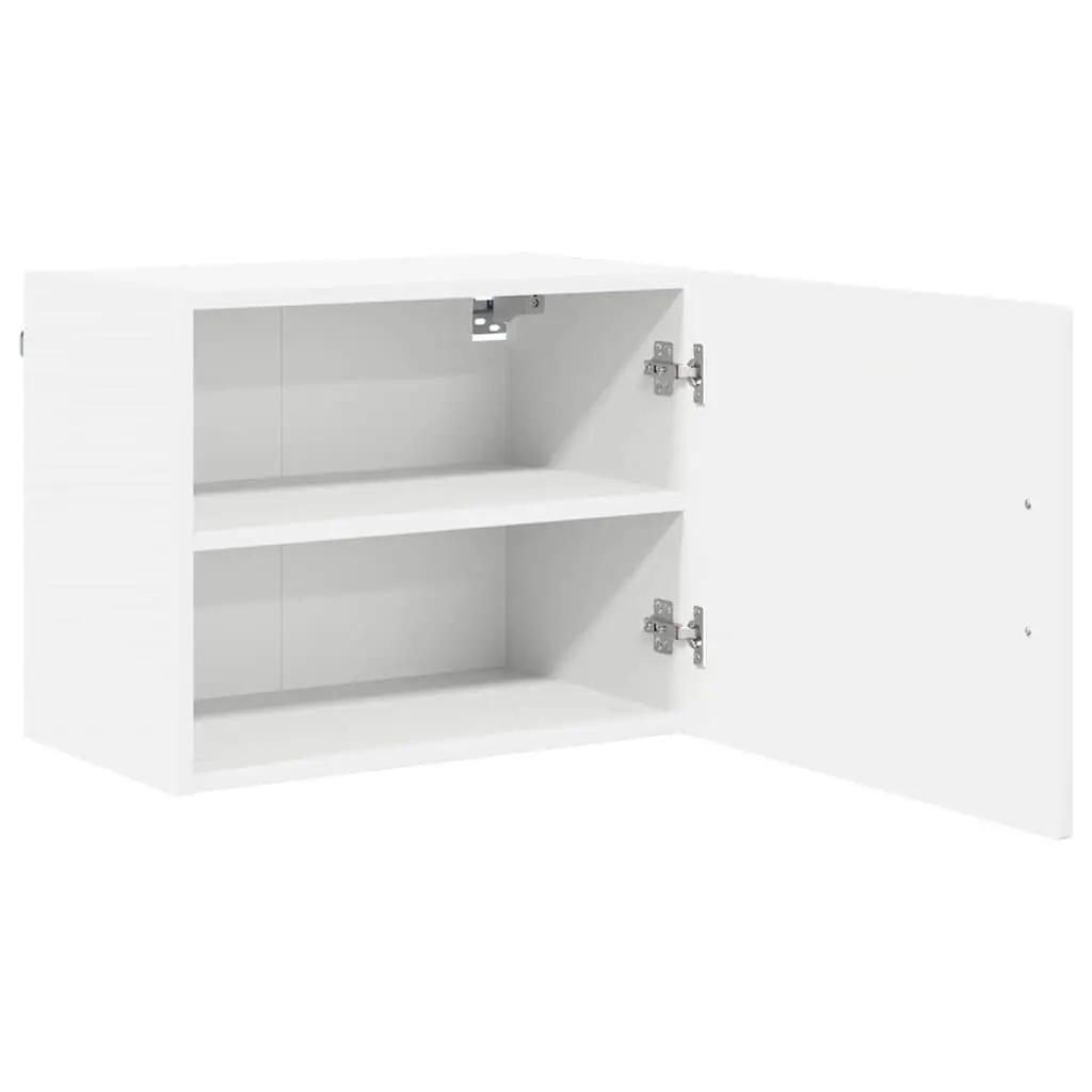 Wall Cabinet 50 x 31 x 40 cm White Engineered Wood Set of 2