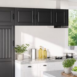 Enhance Your Kitchen with the Black Wall Cabinet Porto