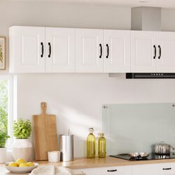 Stylish White Wall Cabinets for a Clutter-Free Kitchen