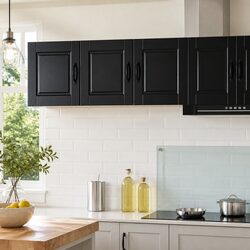 Maximise Your Kitchen Space with This Black Cabinet 80x31x40cm