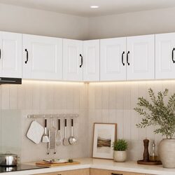 Optimize Your Kitchen with This Stylish Corner Cabinet