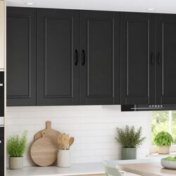Elevate Your Kitchen with the PORTO Black Wall Cabinet