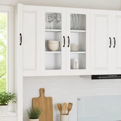 Modern White Wall Cabinet 80x31x80cm for Your Kitchen