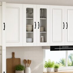 Elevate Your Space with a White Wall-Mounted Kitchen Cabinet