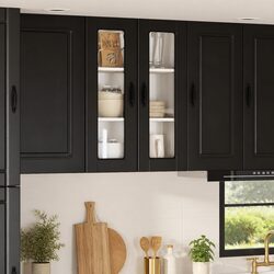 Enhance Your Kitchen with a Chic Wall Glass Cabinet
