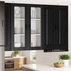 Transform Your Kitchen Space with a Black Wall Cabinet