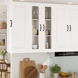 Transform Your Kitchen with a High Gloss White Wall Cabinet