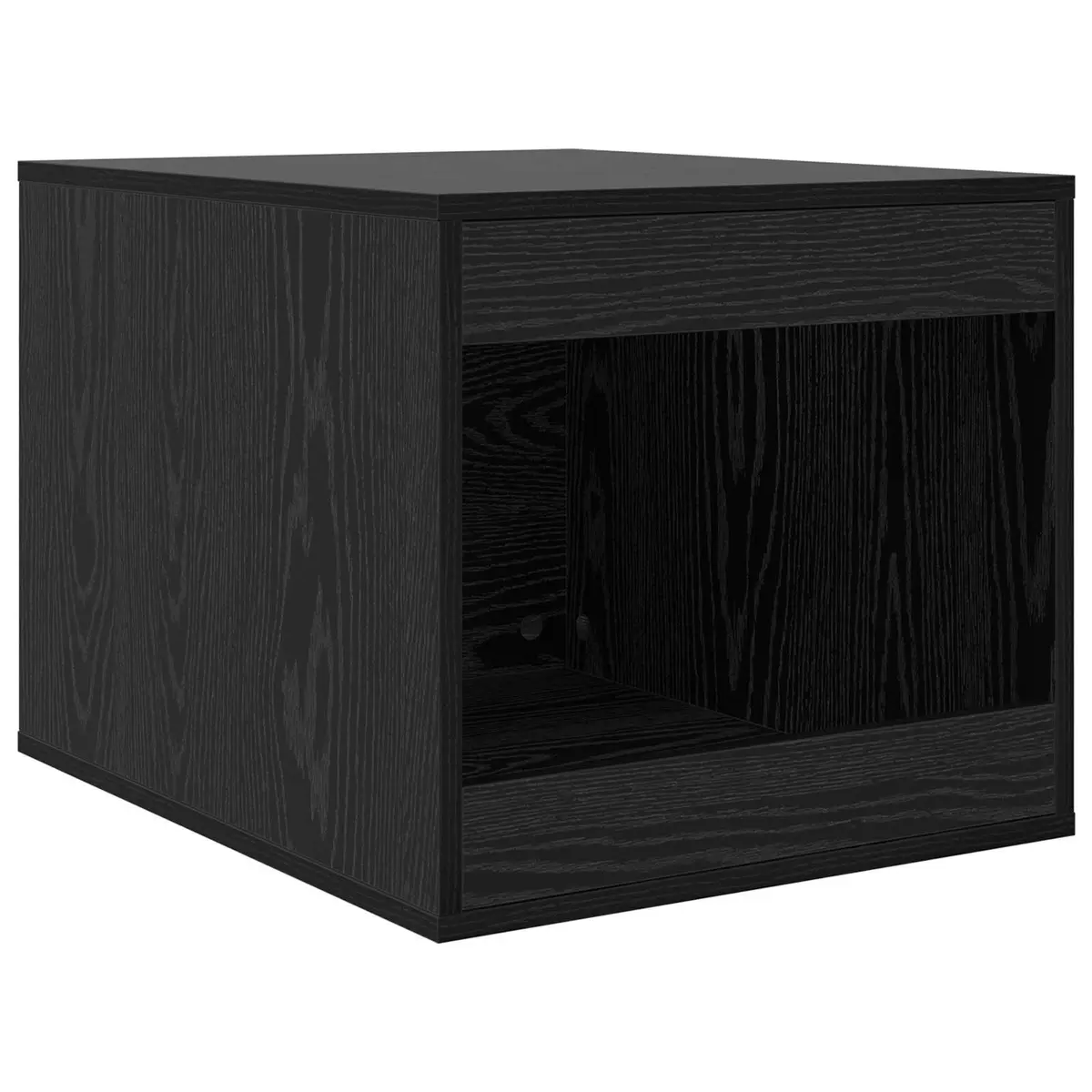 Cat Litter Box Enclosure Black Oak Wood 47 x 59 x 42 cm Indoor Furniture